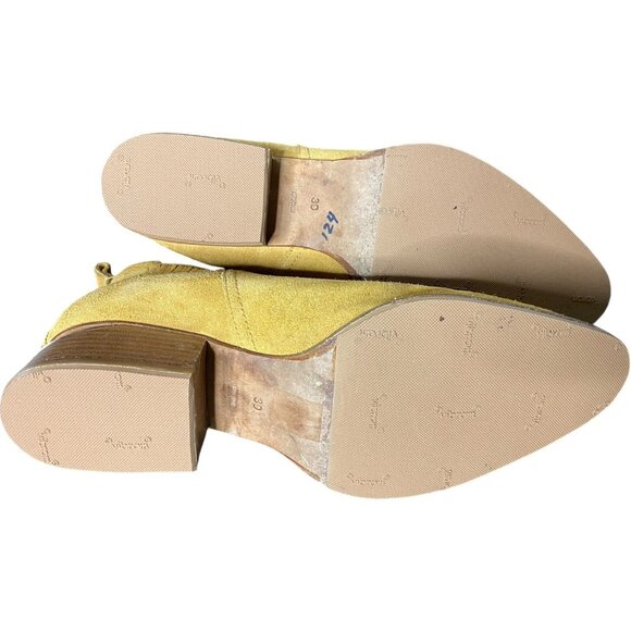 Alexander Wang Kori Bootie Boots Cut Out Block Heel Suede Camel Shoes 39 US 9 - Picture 4 of 12